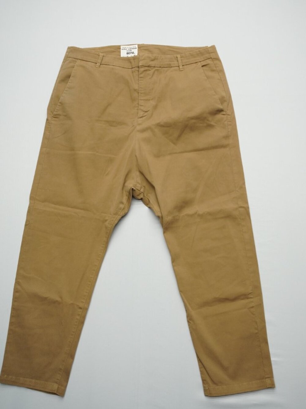 Nili Lotan Paris Drop Crotch Pants in Camel Size 8 - Picture 4 of 13